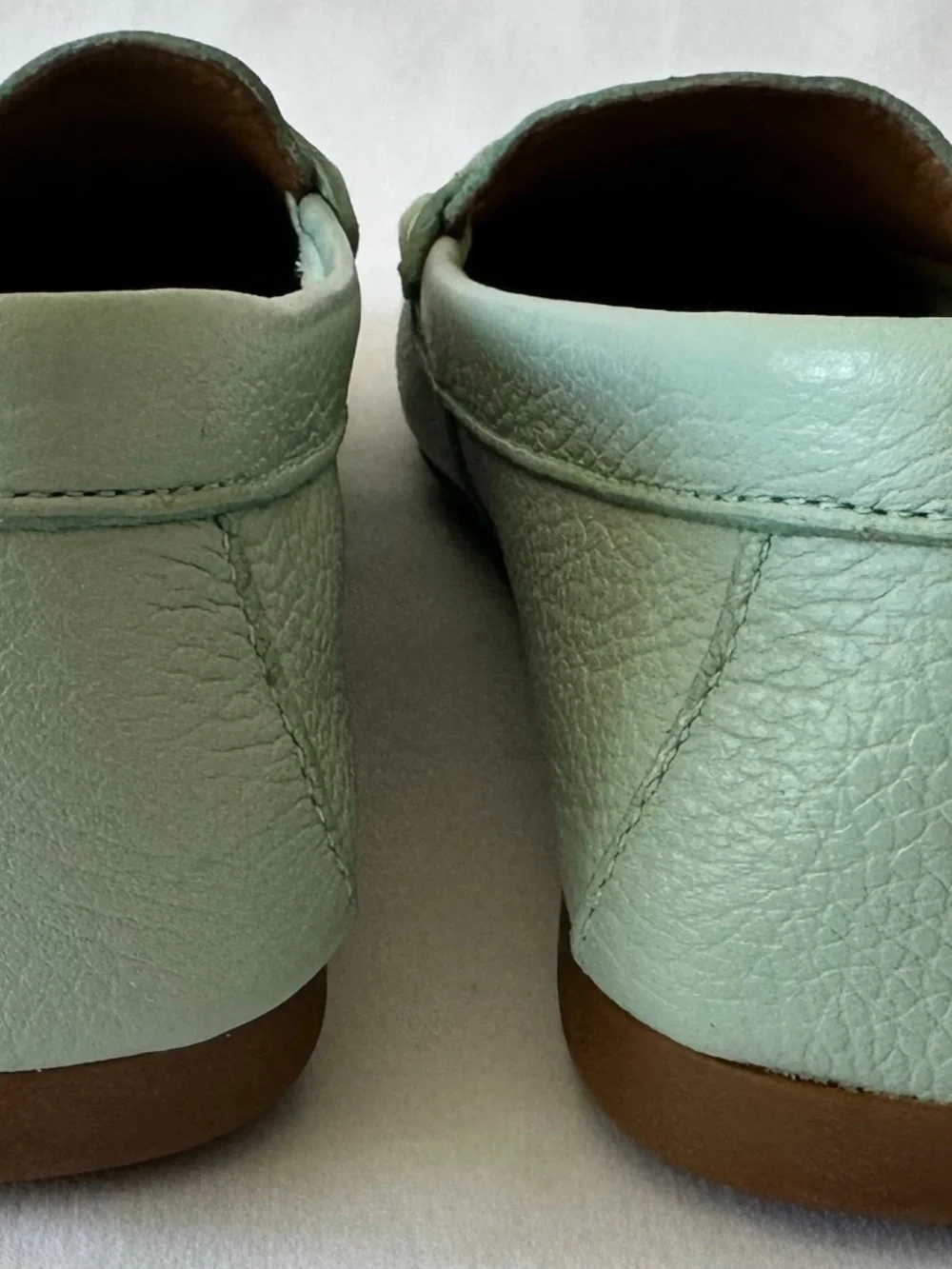 Coach Frederick Leather Driving Loafers Mint Pistachio Green Women's 6.5 M